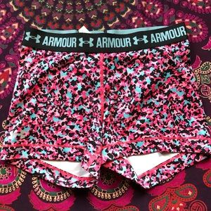 Under Armour Medium Pink Compression Shorts